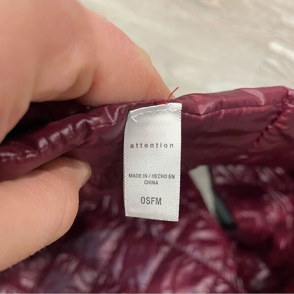 New Amazon Brand Square topstitching quilted scarf pufffer - Picture 4 of 7